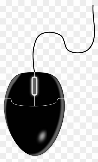 Black Mouse Clipart - Black Computer Mouse Clipart - Png Download