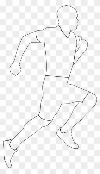 Run 2 - Legs Running Black And White Clipart - Png Download
