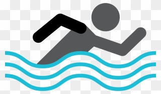 Swimming Symbol Logo Sport - Olympic Swimming Logo Png Clipart