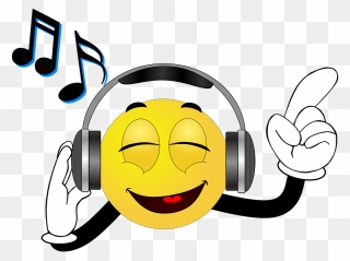 Samuel, Smiley, Smiliy, Headphones, Music, Sound, Hearing - Music Smiley Face Clipart