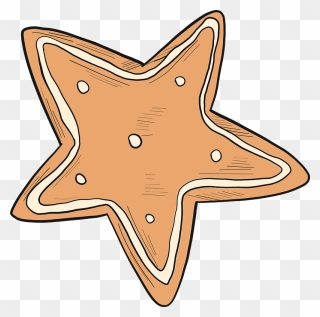Gingerbread Star Clipart - Png Download