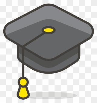 Graduation Cap Emoji Clipart - Png Download