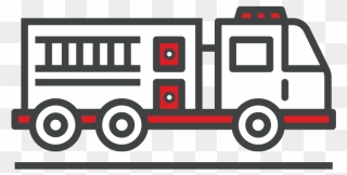 Fire Truck Icon - Toy Vehicle Clipart