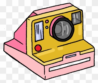 Polaroid - Pink Polaroid Camera Clipart - Png Download