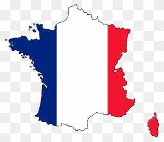 Flag, France, Map, Country, Geography, Nation, National - French Flag Clipart - Png Download