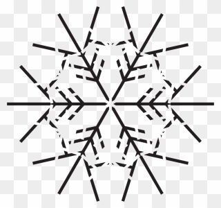 Simple Pictures Of Snowflakes Clipart