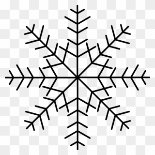 Season Drawing Weather - Snowflake Thin Outline Clipart