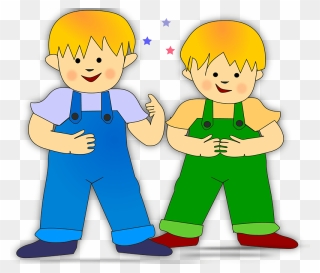 Sweet Kids Clipart - Two Brothers Clipart - Png Download