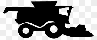 Combines - Silhouette Logo Tracteur Png Clipart