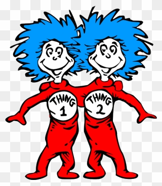 Dr Seuss Clipart Thing 1 - Transparent Thing 1 And Thing 2 Png