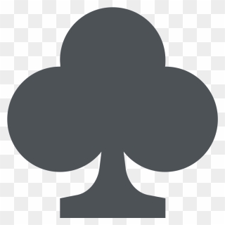 Emoji Meaning Symbol Four-leaf Clover Spade - Simbolo De Paus Baralho Clipart