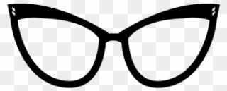 Cartoon Cat Eye Glasses Clipart