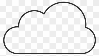 Png Clouds White No Outline - Transparent Background Cloud Outline Clipart