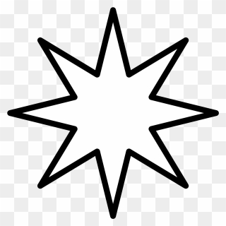 Eight Pointed Star Clipart Vector Transparent Download - 8 Point Star Png