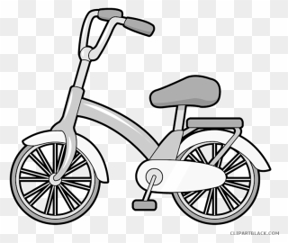 Free Black White Images - Bicycle Clipart Black And White Png Transparent Png