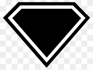Superhero Shield Clipart - Blank Superman Logo - Png Download