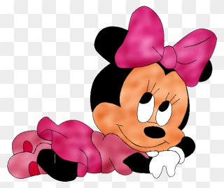 Minnie Mouse Bebe Acostada Clipart