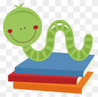 For My Layout I Used One Of The Many Fabulous School - Cute Bookworm Clipart - Png Download