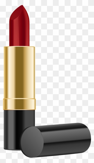 Makeup Clipart Red Lipstick, Makeup Red Lipstick Transparent - Lipstick Clipart - Png Download