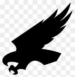 Eagle Clip Art Black Silhouette Beak - Eagle M Logo Png Transparent Png