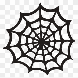 Spider Web Silhouette - Spider Web Silhouette Png Clipart