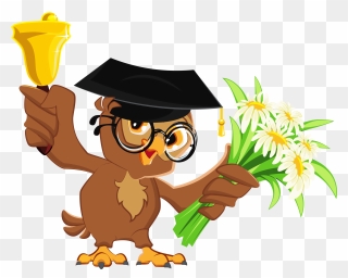 Free Clipart School Out Summer Graphic Library Owl - School Bell Clipart - Png Download
