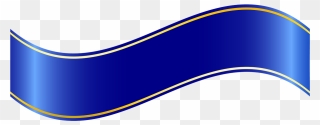 Blue Ribbon Banner Clip Art - Blue And Gold Ribbon Png Transparent Png