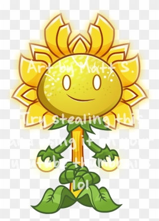 Transparent Sunflower Clipart Free - Plants Vs Zombies Sunflower Queen - Png Download