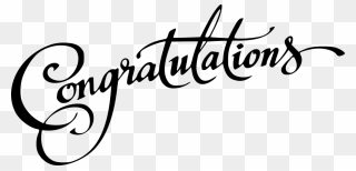 Congratulations Calligraphy Png Clip Freeuse Stock Transparent Png