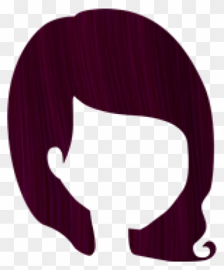 Crazy Colour Bordeaux - Colorful Hair Transparent Background Clipart