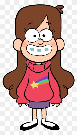 Cartoon Girl With Brown Hair - Mabel Pines Clipart