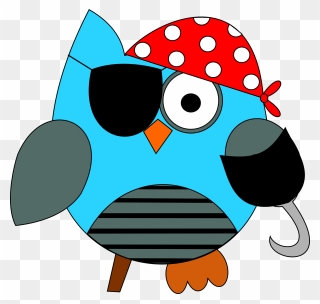 Pirate Owl Clip Art - Png Download