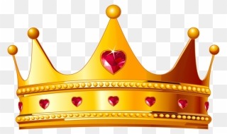 Gold Cartoon Crown For Queen Clipart