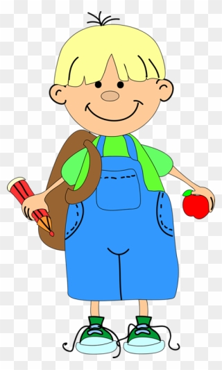 Child In School Clipart Picture Transparent Library - Boy Clip Art Png
