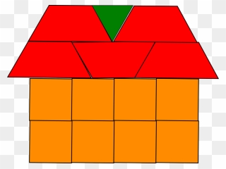 Square,triangle,symmetry - Casa Em Forma Geométrica Clipart