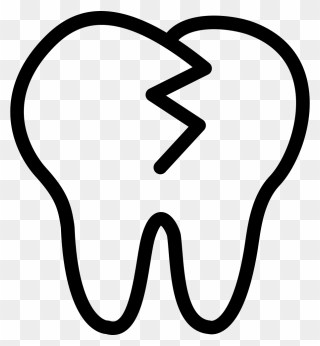 Tooth Shape Outline - Diente Png Clipart