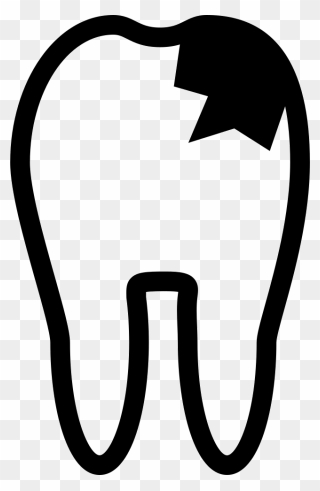 Tooth Outline With Caries - Caries Svg Clipart