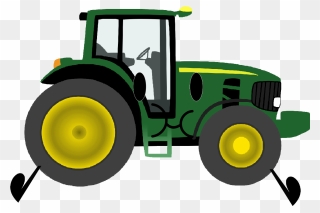 John Deere Clip Art Christmas Tractor Agriculture - Tractor Clipart - Png Download