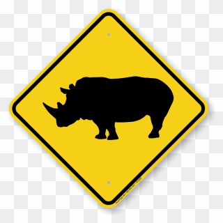 John Deere Tractor Farmall Traffic Sign Clip Art - Transparent Rhino Silhouette Png