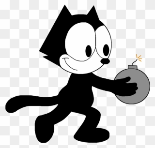 Collection Of Free Bomb Drawing Comic Download On Ui - Felix The Cat Bomb Clipart