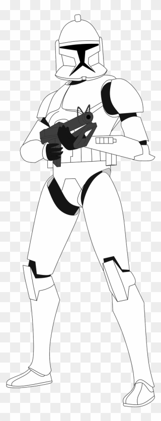 Star Wars Clone Trooper Drawing Clipart