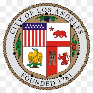 Seal Of Los Angeles, California - Los Angeles City Logo Transparent Clipart