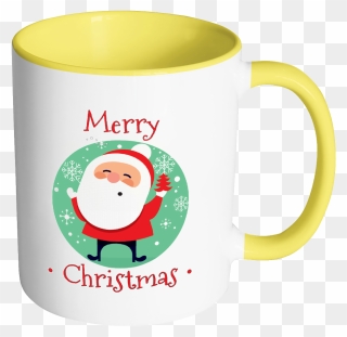 Merry Christmas Ceramic - Christmas Coffee Mug Transparent Background Clipart