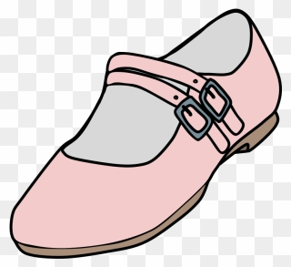 Mary Janes, Two Straps, Buckle, Pink - Mary Jane Shoe Clipart - Png Download
