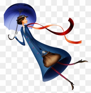 Kite Clipart Mary Poppins - Mary Poppins Desenhos - Png Download