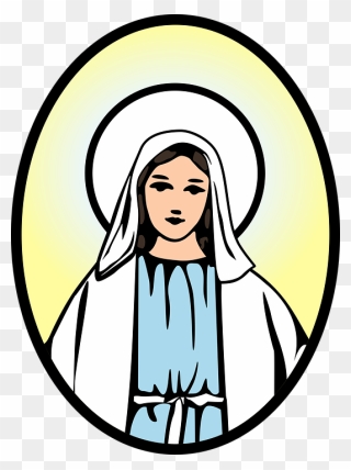 Cartoon Mary Mother Of God Clipart