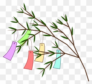 Tanabata Wish Tree With Milky Way Clipart - Wish Tree Clipart - Png Download