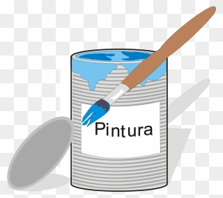Cartoon Paint Tin Clipart