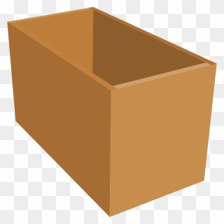 Wood Box Thick Walls - Wood Carton Clipart - Png Download