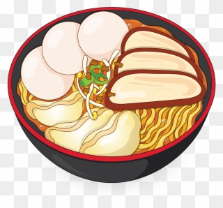 Ramen, Noodles, Noodle, Bowl, Gyoza, Cha, Pork, Meat, - Ramen Noodles Noodles Clipart - Png Download